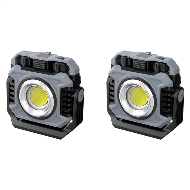 2X Luz LED Portátil para Tienda de Campaña, Reflector Recargable, Iluminación de Emergencia para Exteriores, Lámpara de Noche Colgante Impermeable