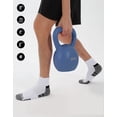 thumbnail image 3 of CLOSEMATE 6 Pairs Mens Ankle Athletic Socks Cushioned Running Sports Cotton Quarter Socks(2Black 2White 2Grey, Size L), 3 of 6