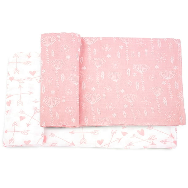 Muslin Swaddle Blanket Wrap Soft Silky Swaddling Blankets Receiving