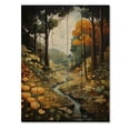 thumbnail image 3 of Designart "Yellow Green Plants captivate Forest I" Floral Print on Natural Pine Wood, 3 of 5