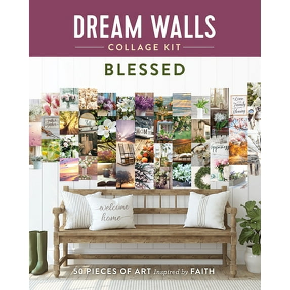 Pre-Owned Dream Walls Collage Kit: Dream Walls Collage Kit: Blessed : 50 Pieces of Art Inspired by Faith (Paperback)