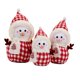 thumbnail image 4 of Juego de 3 muñecos de peluche navideños para decorar la mesa, ideales para fiestas de cumpleaños. muñeco de nieve ingles, 4 of 9