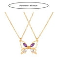 thumbnail image 6 of Kripyery Women Necklace Hollow Butterfly Pendant Electroplating High-polished Charming Dress Up Colorfast Women Elegant Pendant Necklace Fashion Jewellery, 6 of 7