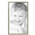 thumbnail image 2 of ArtToFrames 22" x 37" Silver Compo Dark Wash Picture Frame, 22x37 inch Silver Wood Poster Frame (WOM-5227),  Pack, 2 of 7