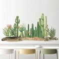 thumbnail image 2 of Pegatinas de pared de cactus del desierto para sala de estar, dormitorio, habitación de niños, comedor, decoración de pared, pegatinas de pared, murales de decoración del hogar, 2 of 5