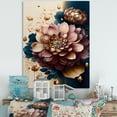 thumbnail image 2 of Designart Deep Pink Dahlia Floral Design II Canvas Wall Art, 2 of 5