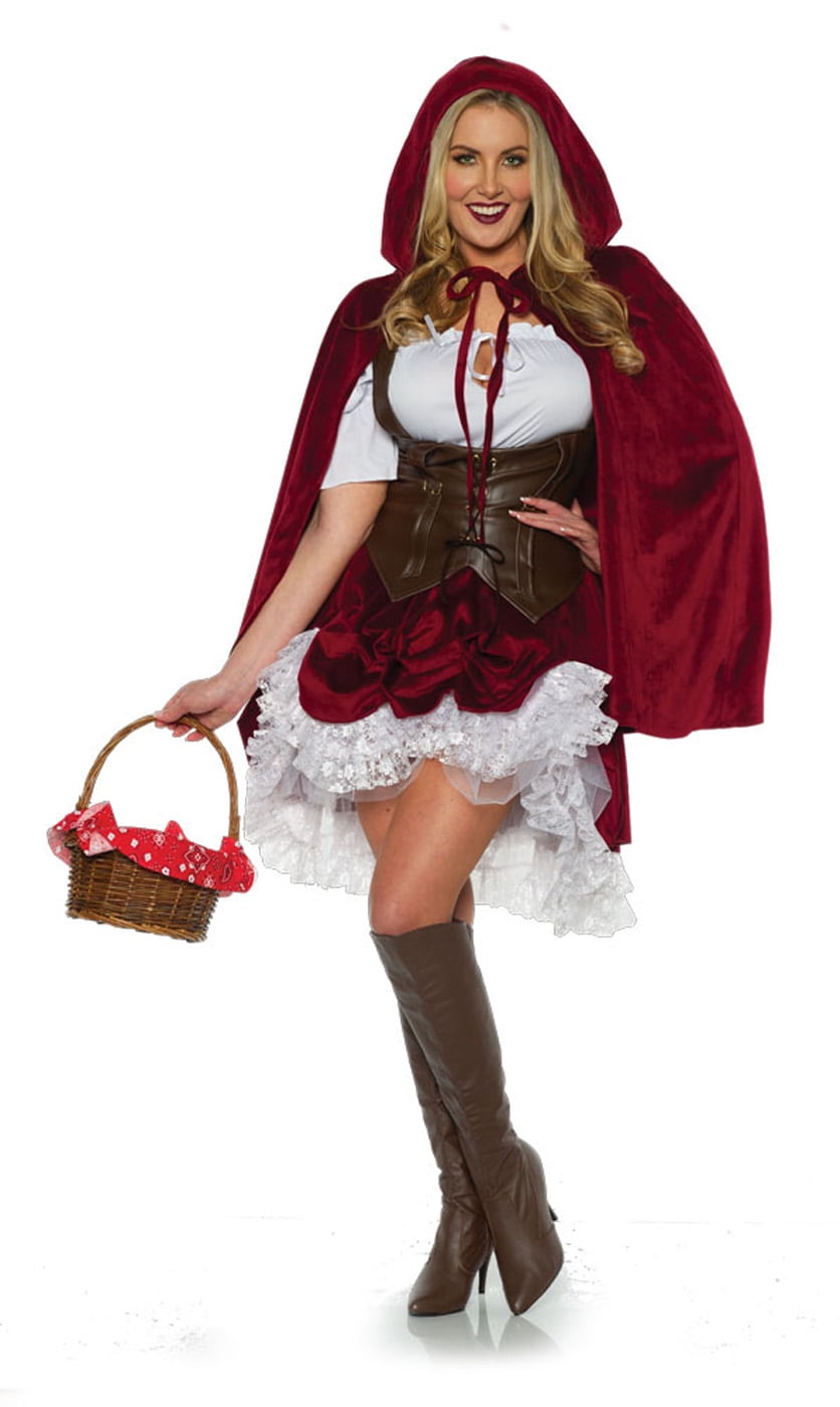 Red Riding Hood Womens Adult Fairytale Deluxe Halloween Costume