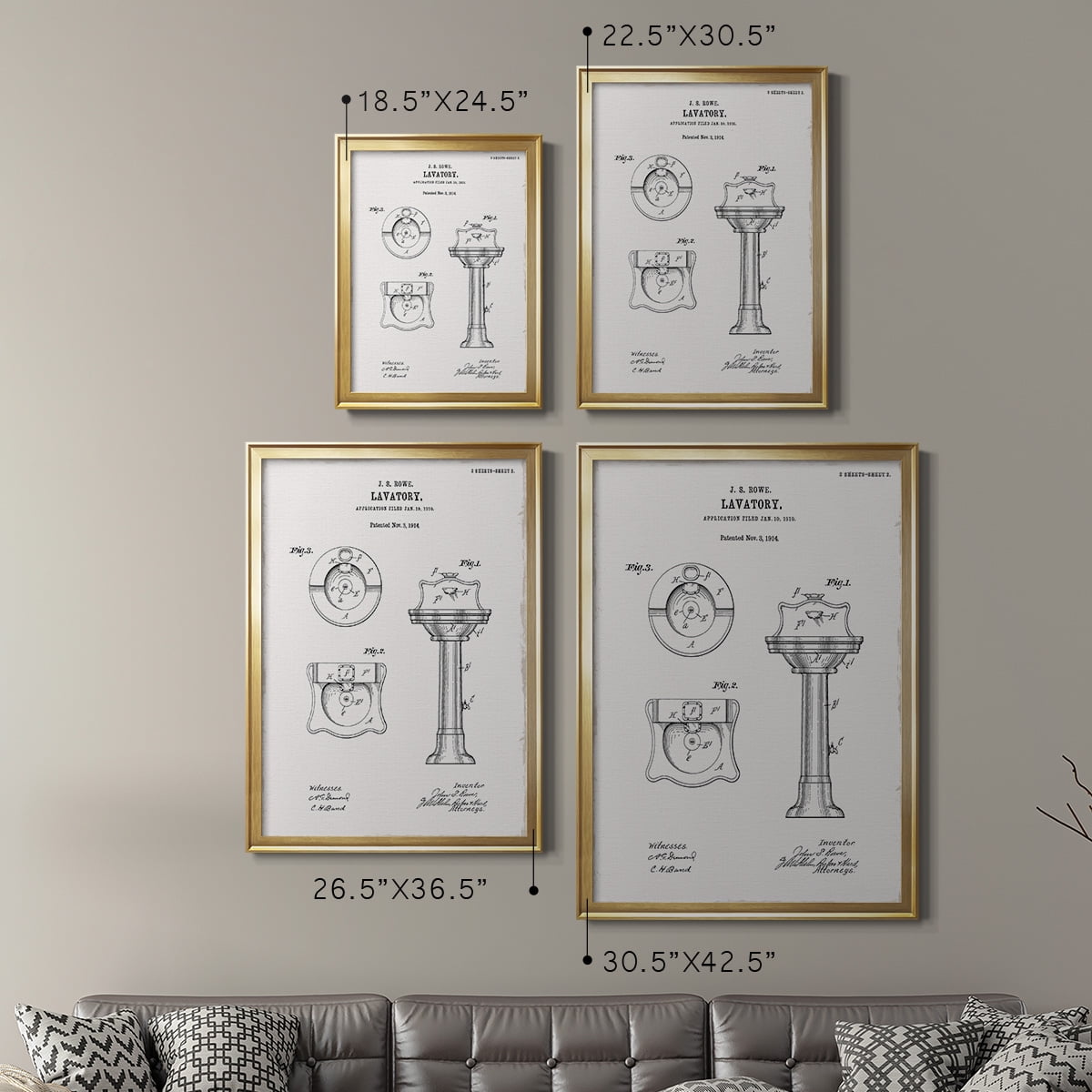 Vintage Sink I Premium Classic Framed Print - Ready to Hang