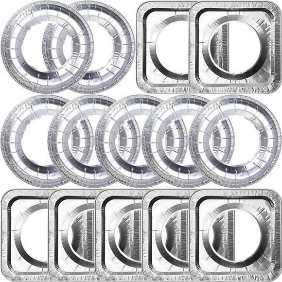 20 almohadillas protectoras para estufas de gas, resistentes al aceite, de aluminio y de estaño.