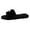 Black, variant on Slippers for Women,Furry Slippers Outer Wear Hops Fashion Pearl Home A Word Slippers,Womens Slippers,White,8.5