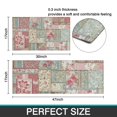 thumbnail image 7 of Pioneer Flower Floral Print Pattern Kitchen Rugs Sets Of 2,Anti Fatigue Kitchen Mat Rugs Non Slip Washable,Decorative Kitchen Floor Mats for Kitchen,Sink,Laundry,17"x30"+17"x47", 7 of 7