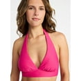thumbnail image 4 of Time and Tru Women's and Women's Plus Tall Triangle Bikini Top, Sizes XS-3X, 4 of 5