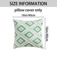 thumbnail image 6 of Unique Bargains Pack of 2 Soft Plush Throw Pillow Covers Green 16" x 16", 6 of 6