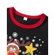 thumbnail image 5 of Pijamas navideños familiares a juego, pelele para bebé/camiseta de manga larga con estampado de árbol de Navidad y ciervos y pantalón a cuadros., 5 of 10