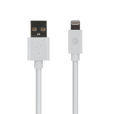 UPC: 0817317014459 | AT&T PVC Charge and Sync Lightning Cable 4 ft. White (PVLC1-WHT) CETPVLC1WHT