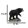 thumbnail image 2 of Rustic Wildlife Forest Black Bear Fishing By Rocky River Bank Figurine Decor, 2 of 9