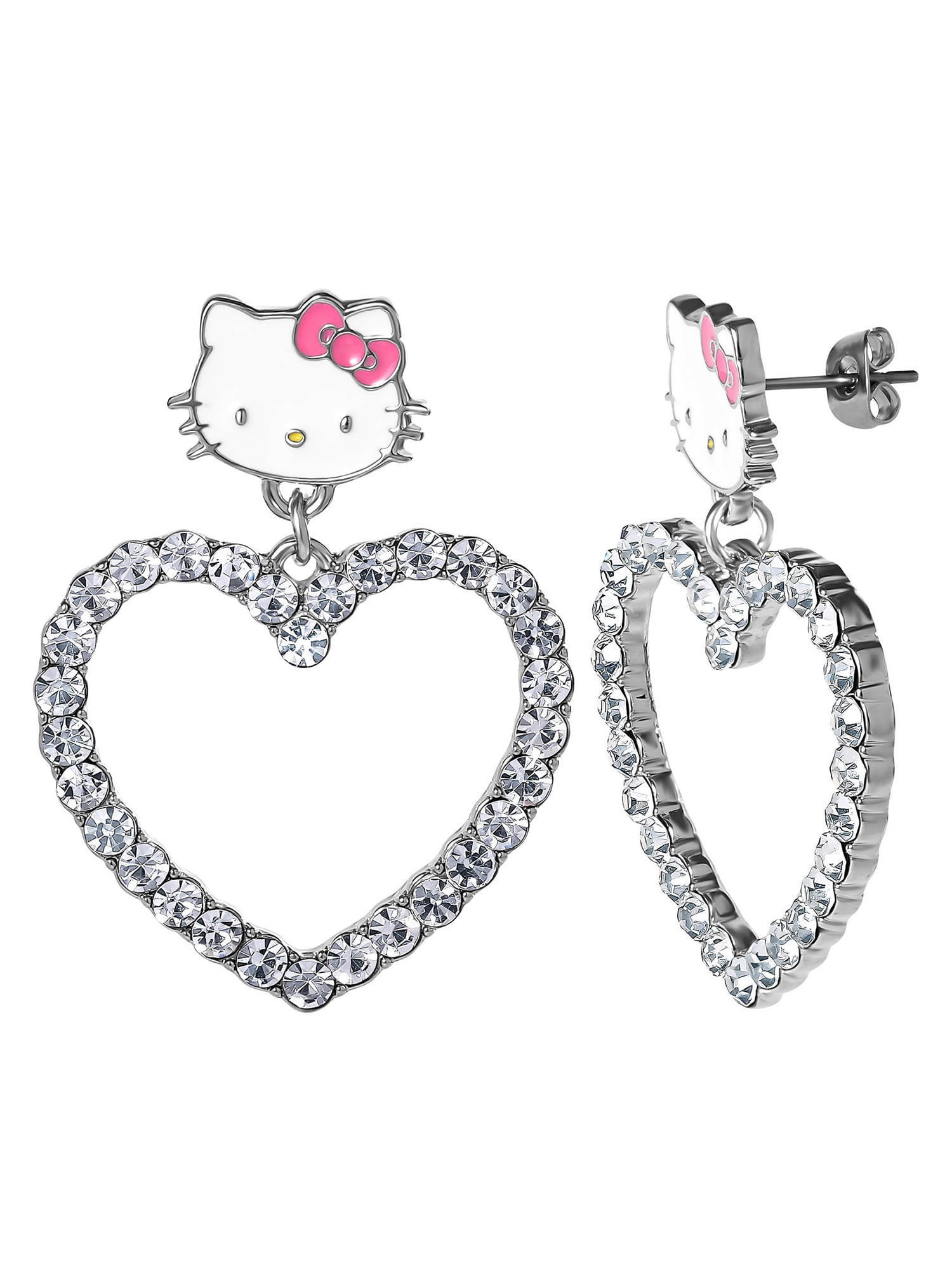 Sanrio Hello Kitty Heart Earrings