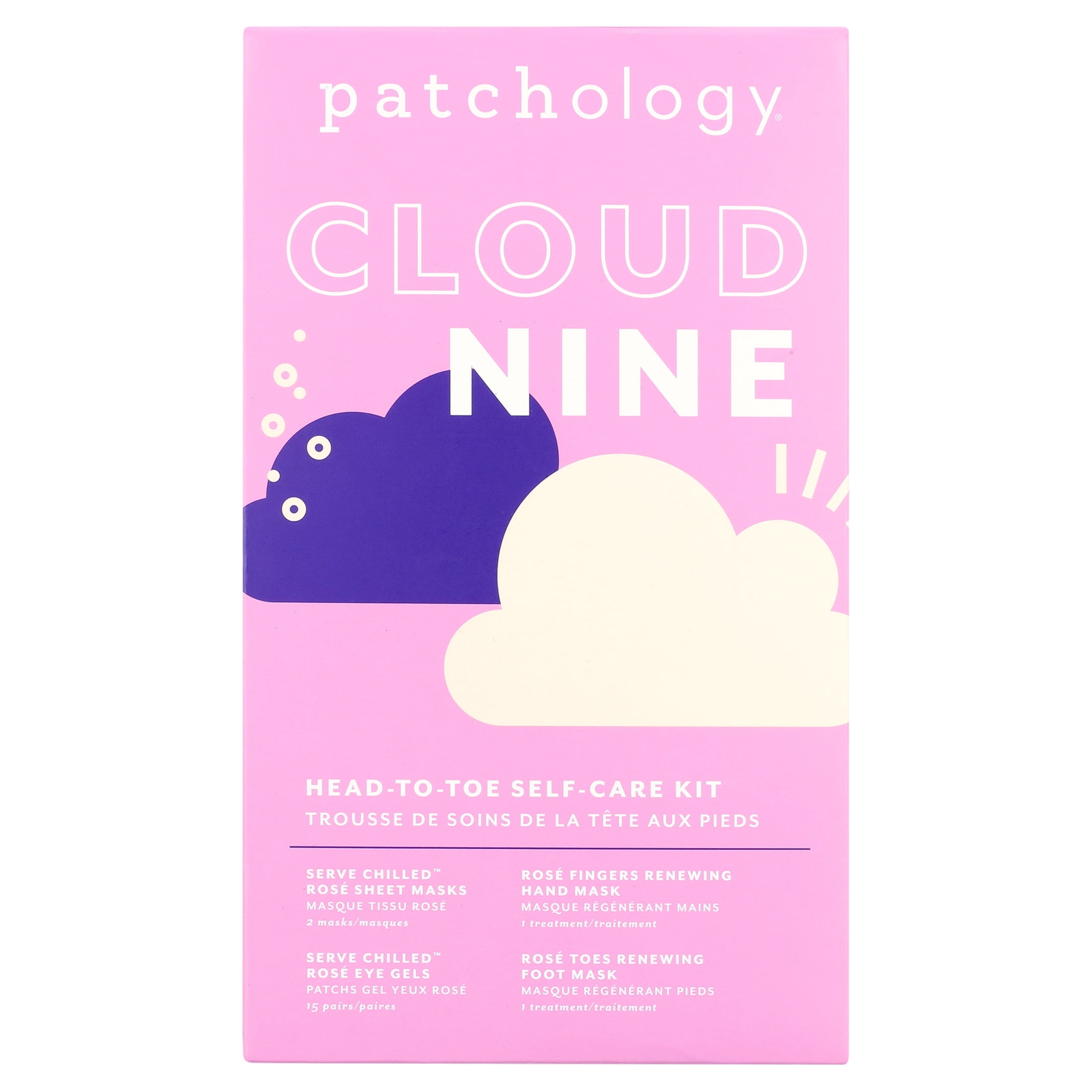 Patchology Cloud Nine, 4-Piece Head-to-Toe Self-Care Holiday Gift Set