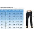 thumbnail image 2 of Notus Men Ripped Destroyed Pants - Slim Fit Stretched Skinny Pants for Men, Distressed Straight Leg Regular Fit Denim Jeans Khaki W38 x 30L, 2 of 2