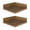 Rustic Brown, variant on Kate and Laurel Levie Modern Floating Corner Wood Wall Shelves, 12 x 12 Inches, 2 pack, White