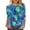 *26-Multicolor, variant on VBVC Women's 3/4 Sleeve Tie Dye Tops,Ladies Breathable Tunic T-Shirts,Spring Fall Basic Business Tees For Women,Multicolor,Size L