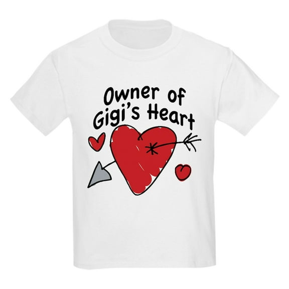 CafePress - OWNER OF GIGI's HEART Kids Light T Shirt - Light T-Shirt Kids XS-XL