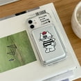 thumbnail image 5 of Korean Cute Funny Cat For Magsafe Wireless Charge Clear Case For iPhone 15 14 12 13 11 Pro Max Magnetic Wallet Soft Back Cover, 5 of 6