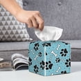 thumbnail image 6 of Tissue Cute Dog Footprints Box Cover Holder, Square by Xecao - Leather Decorative Organizer for Tabletop, Bathroom, Car, Office, 6 of 8