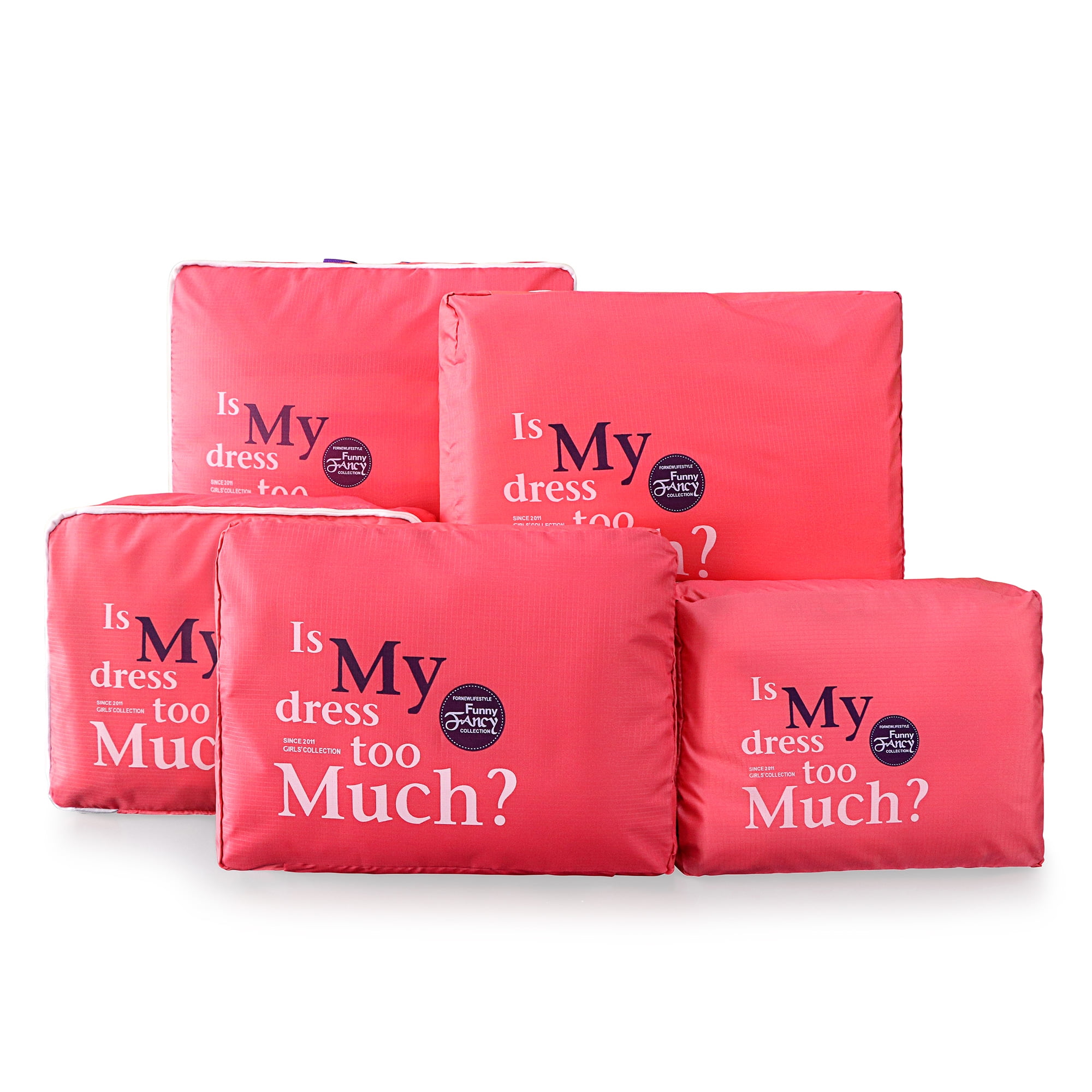 5Pcs Waterproof Travel Clothes Storage Bags Luggage Organizer Pouch Packing Cube
