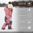 thumbnail image 3 of Jan & Jul Insulated Waterproof Toddler Girls Snow-suit (Winter Flowers, Size: 2 Years), 3 of 7