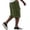 #01Dark Green, variant on Men's Solid Corduroy Cargo Shorts Multi Pocket Elastic Drawstring Waist Relaxed Knee Length Streetwear Casual Workout Shorts