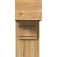 thumbnail image 2 of Ekena Millwork 8"W x 18"D x 18"H Merced Block Rough Sawn Bracket w/ Offset Brace, Western Red Cedar, 2 of 25