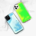 thumbnail image 2 of HAHDAXIA Liquid Fluorescent Case for iPhone 12 Pro Max,Luxury Fun Glow in The Darkness Quicksand Clear Hard PC + Soft TPU Bumper Luminous Shockproof Protector (Green, iPhone 12 Pro Max), 2 of 7