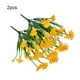 thumbnail image 3 of Naiovety Flores artificiales plantas falsas al aire libre resistentes a los rayos cabezas de crisantemo salvaje ramo No se decolora negocios Decoración Amarillo, 3 of 6