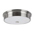 thumbnail image 1 of Aspen Creative Satin Nickel 63005S-1 Small LED Flush Mount Finish with Glass Shade, 1 of 10