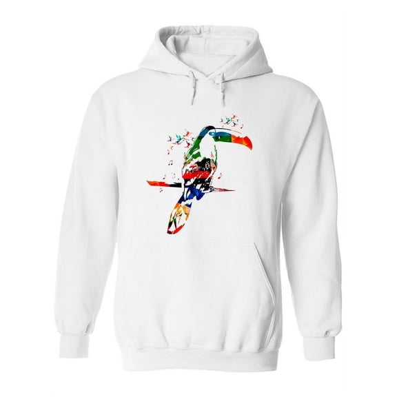 Toucan  With Hummingbirds Hoodie Women -Image by Shutterstock, Female x-Large