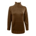 thumbnail image 4 of Women's Fall Long Sleeve Mock Neck Knit Sweater Lightweight Basic Casual Slim Fit Pullover Tops, 4 of 4