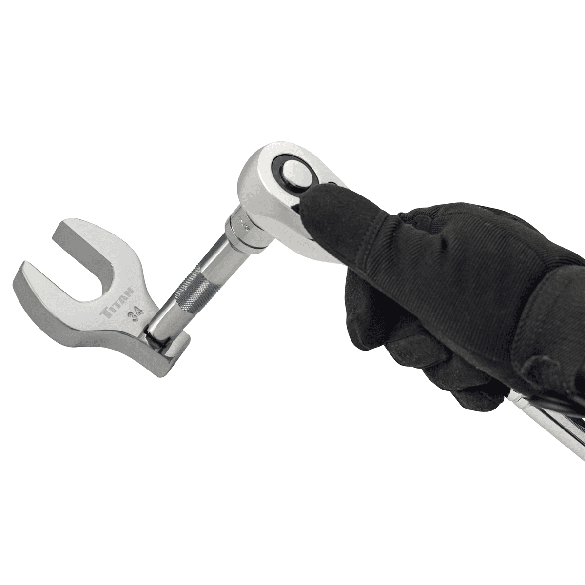 TITAN 7 pc. 1/2 in. Drive Metric Jumbo Crowfoot Wrench Set