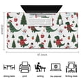 thumbnail image 5 of Long Mouse Pads for Desk,White Cartoon Christmas Dinosaurs Sweaters Desk Mats on Top Of Desks, Desk Mouse Pad Extra Large with 3mm Non-Slip Base and Stitched Edge for Gaming,Work,Home 47.3"x23.6", 5 of 5