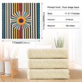 thumbnail image 6 of Yayeee 6 Pack Kitchen Dish Cloths for Washing Dishes Soft Absorbent Microfiber Towels, Geometric Stripes, 6 of 9