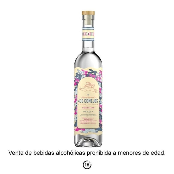 Mezcal 400 Conejos cristalino 700 ml