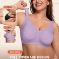 thumbnail image 2 of Jelly Bra for Women BWASD No Underwire Wireless Sport Bralettes Push Up Support Comfortable Soft Seamless Full Coverage Everyday No Show Bra (4XL), 2 of 7