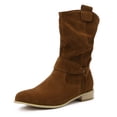 thumbnail image 2 of Uinagy Bottines à Talon Bas avec Fermeture Éclair Latérale pour Femmes, 2 of 9
