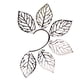 thumbnail image 1 of Pendientes de moda Xihbxyly para dama con forma de hoja vintage sin perforaciones, 1 of 1