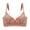 Pink, variant on IROINNID Push-Up Bras For Women Solid Lace Breathable No Steel Ring Gathering Adjustment Lift Comfortable Underwear