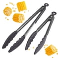 thumbnail image 1 of Starpack Juego De 2 Pinzas De Cocina De Silicona Premium (9 Y 12 Pulgadas)  Acero Inoxidable Con Puntas De Silicona Antiadherentes, Resistente Al Calor Hasta 480 F Para Cocinar, Servir Parrilla, Barb, 1 of 5