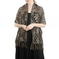thumbnail image 1 of Châle Confortable Long Élégant Léger en Polyester à Paillettes Robe de Soirée pour Rendez-Vous, 1 of 10