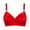 Red, variant on Woman's Bras Back-Smoothing Bra Feature V-Neck No Underwire Bra Style W-757 Gray XXL