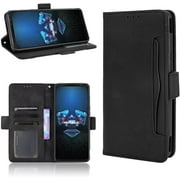 QiongNi Case for Asus ROG Phone 5 Pro Leather Case,Case for Asus ROG Phone 5 Ultimate Case Cover,Case for Asus ROG