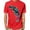 Orange, variant on Generic Men's Casual Animal Shirt Retro 3D Printing Graphic Crew Neck Short Sleeve Tops